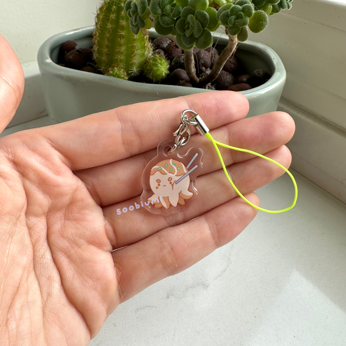 Oochi the Octopus as Japanese Food Phone Charm