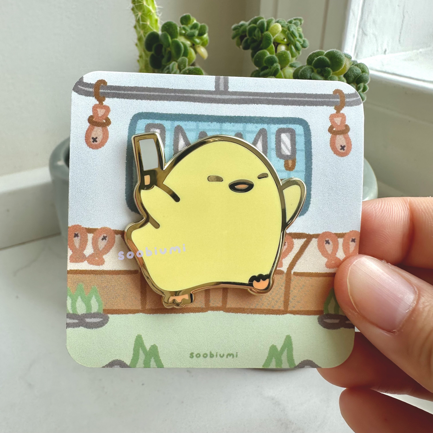 Momo the Duck Hard Enamel Pin
